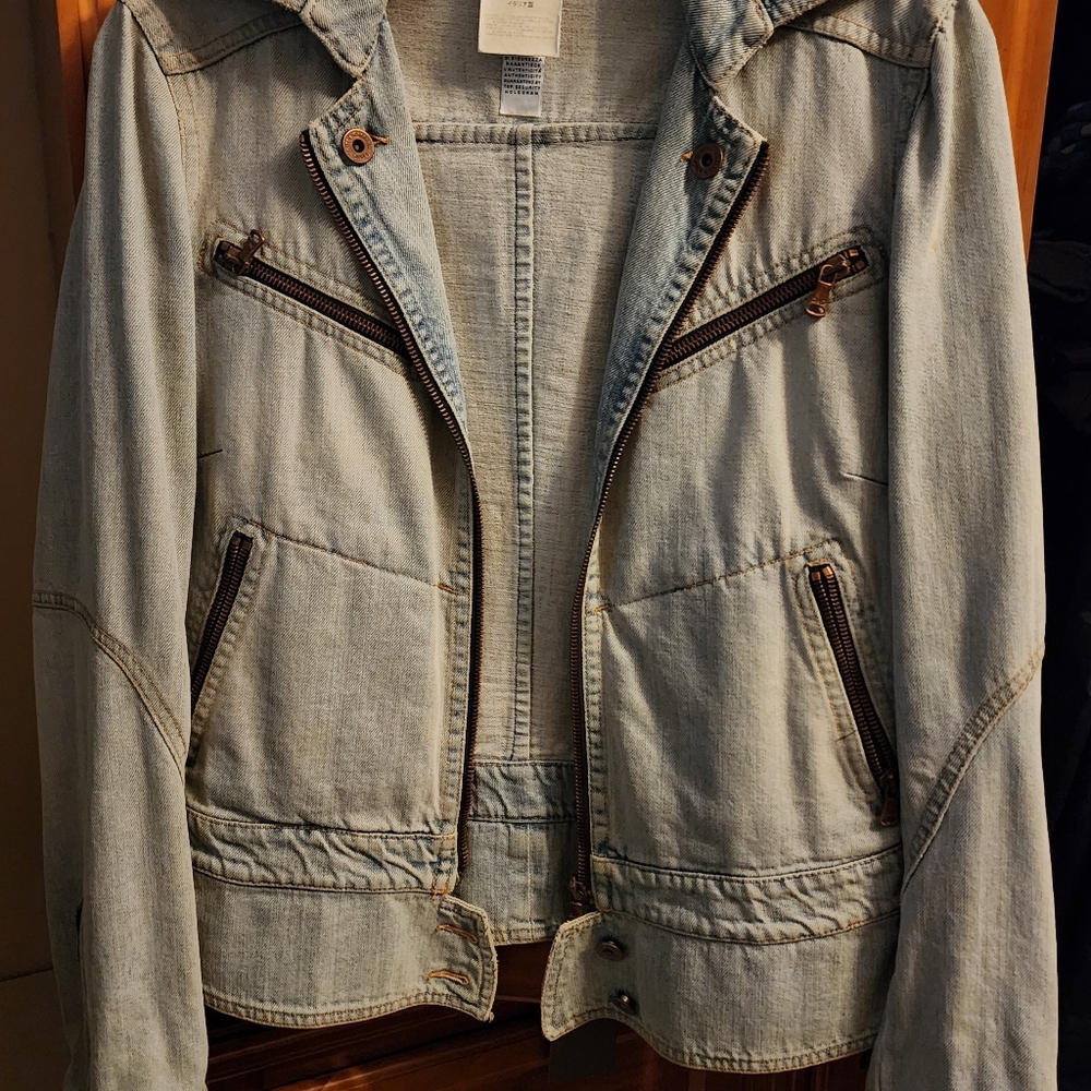 Dolce and Gabbana motorcycle denim jacket